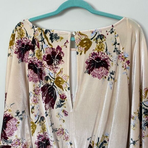 #139 FREE PEOPLE babe floral velvet bodysuit - Picture 11 of 14